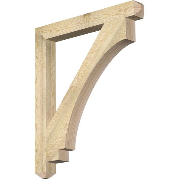 Ekena Millwork Imperial Craftsman Rough Sawn Bracket, Douglas Fir, 4"W x 36"D x 42"H BKT04X36X42IMP04RDF - main